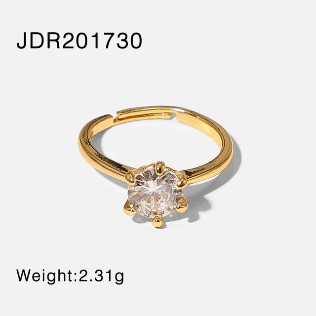 Gold Stone Ring