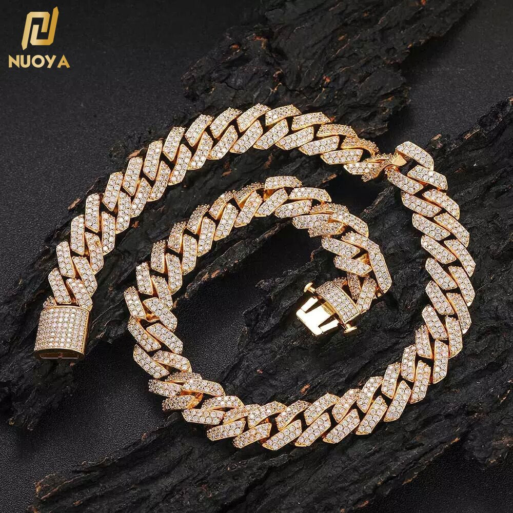 Iced Out Chain for Men and Women Cuban Chain Necklace