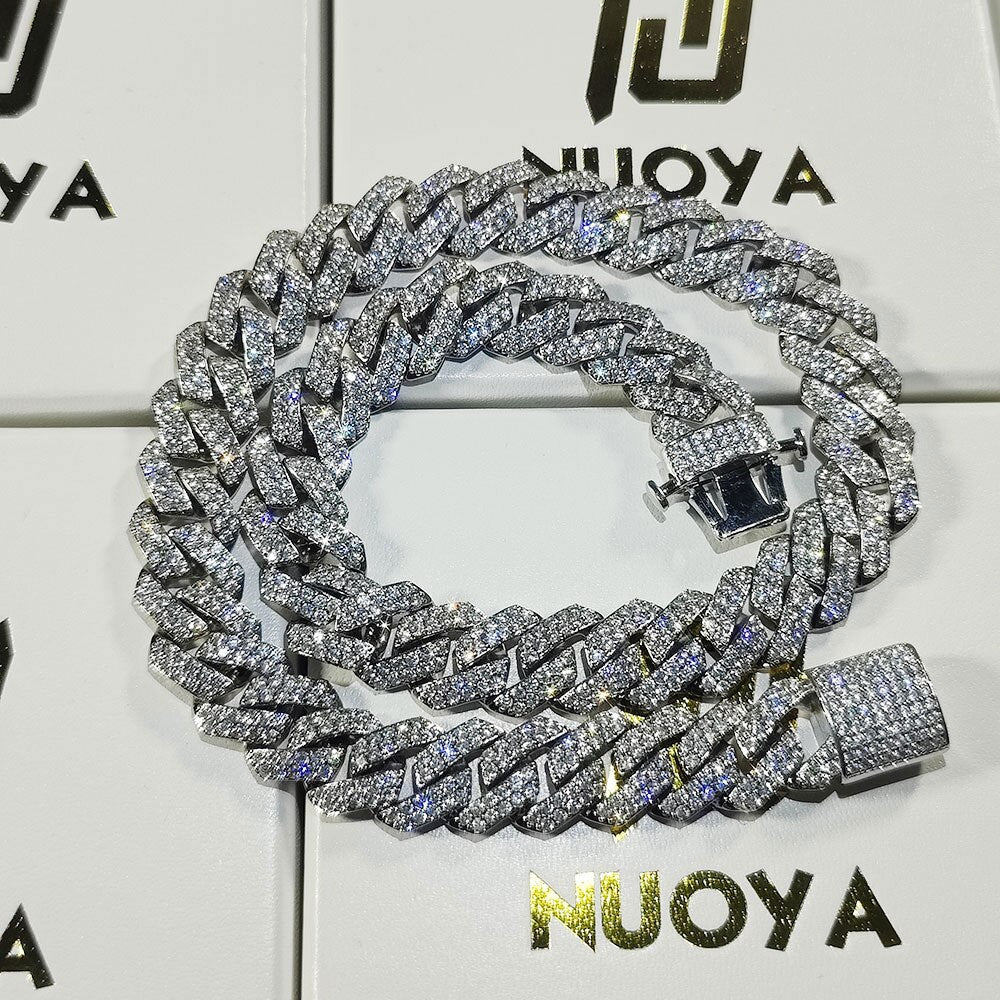 Iced Out Chain for Men and Women Cuban Chain Necklace