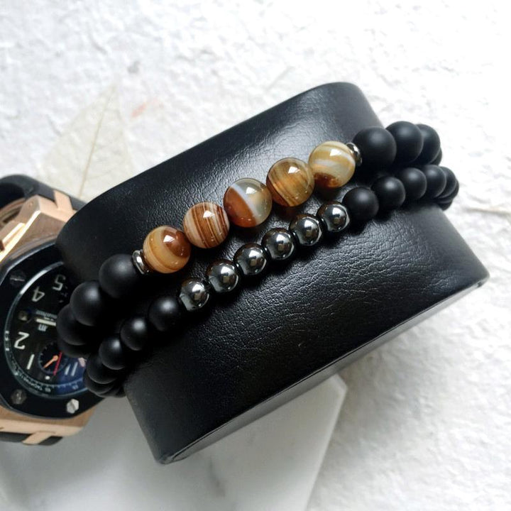 Hematite Agate Protector Bracelet